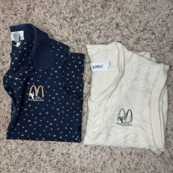Lot of 2 Womens Vintage 1999 PGA Championship Vest Top Small Golf Preppy Tennis - Picture 2 of 10